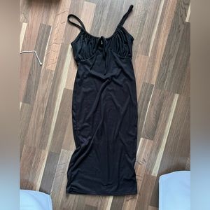 NWT black midi dress